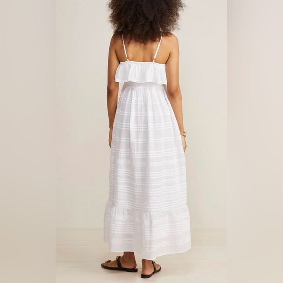 Vineyard Vines Pintuck Striped Maxi Dress in white NWT - Picture 7 of 13